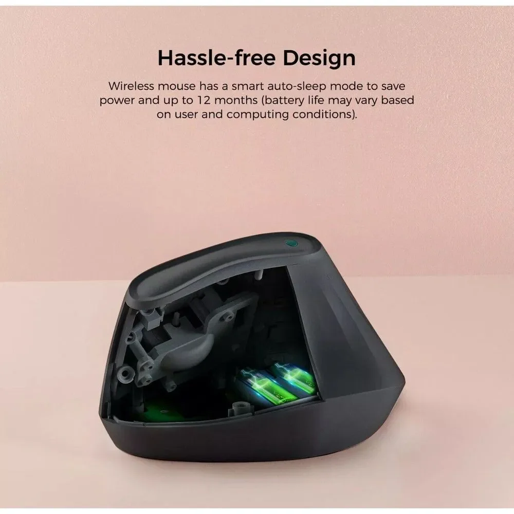 KYSONA 57° Ergonomic Wireless Tower Mouse Vertical Quiet Ergo Mouse New Open Box